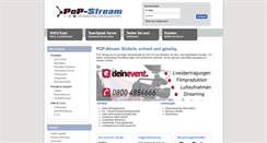 Desktop Screenshot of pop-stream.de